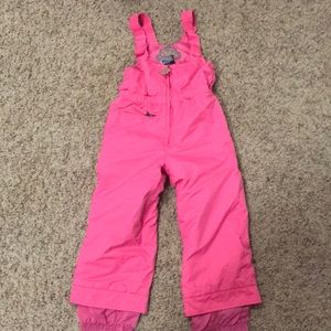 Obermeyer I-Grow Pink Winter Snow Overalls
